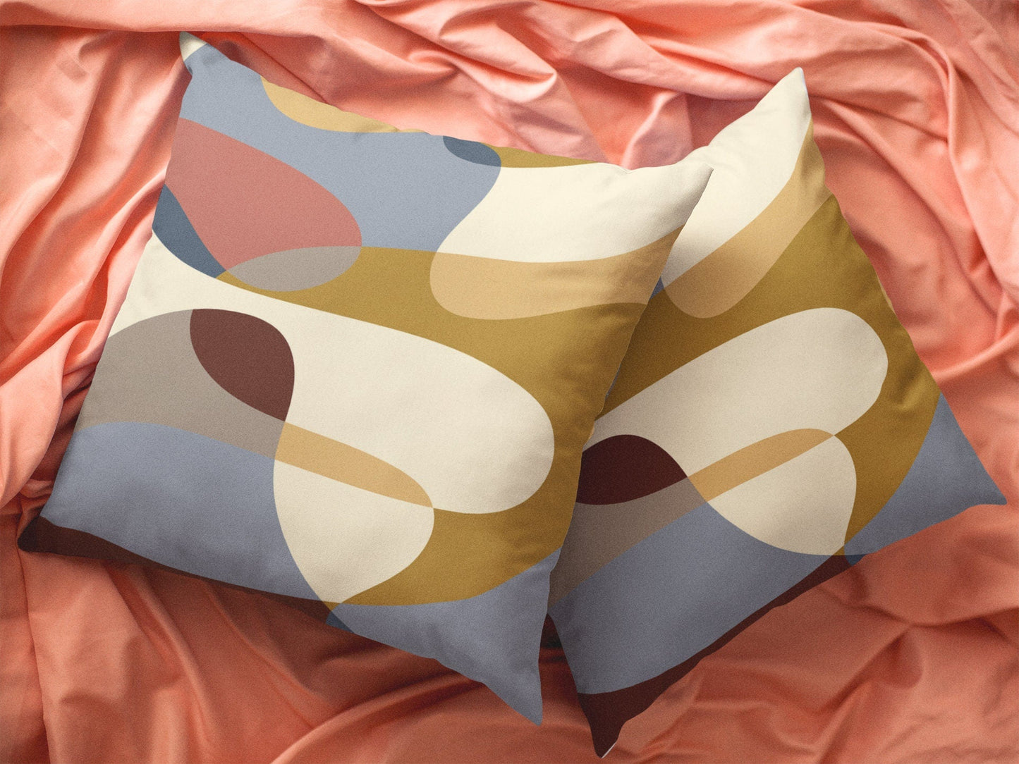 Abstract Pillow Cover - Earth Tones