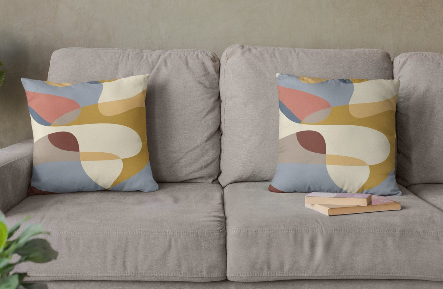 Abstract Pillow Cover - Earth Tones