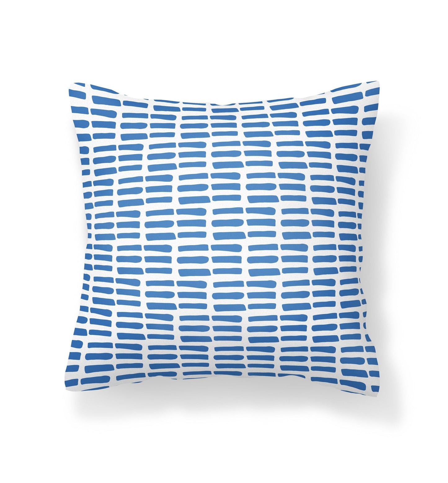 Blue and White Pillow
