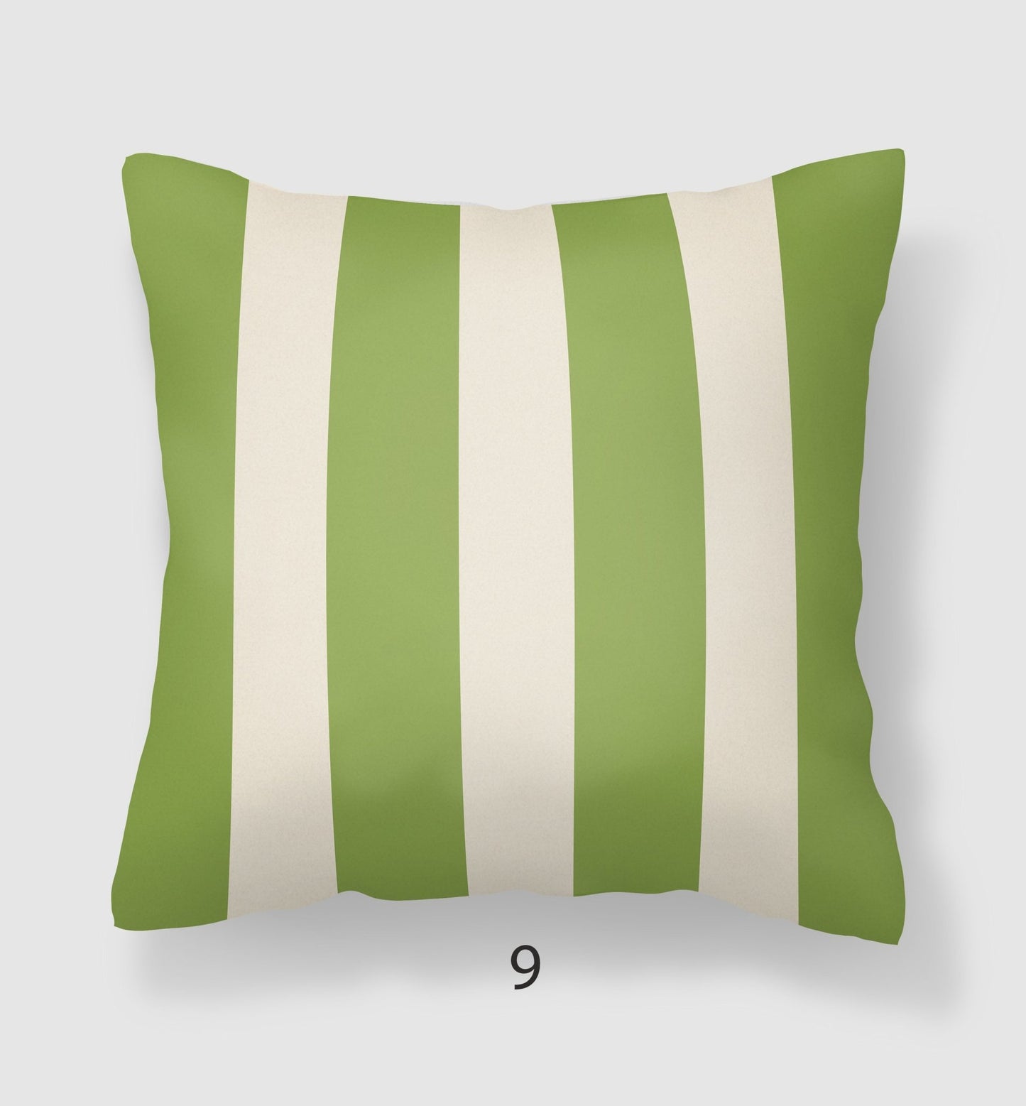 Green Pillow Covers - Green and Cream Mix and Match
