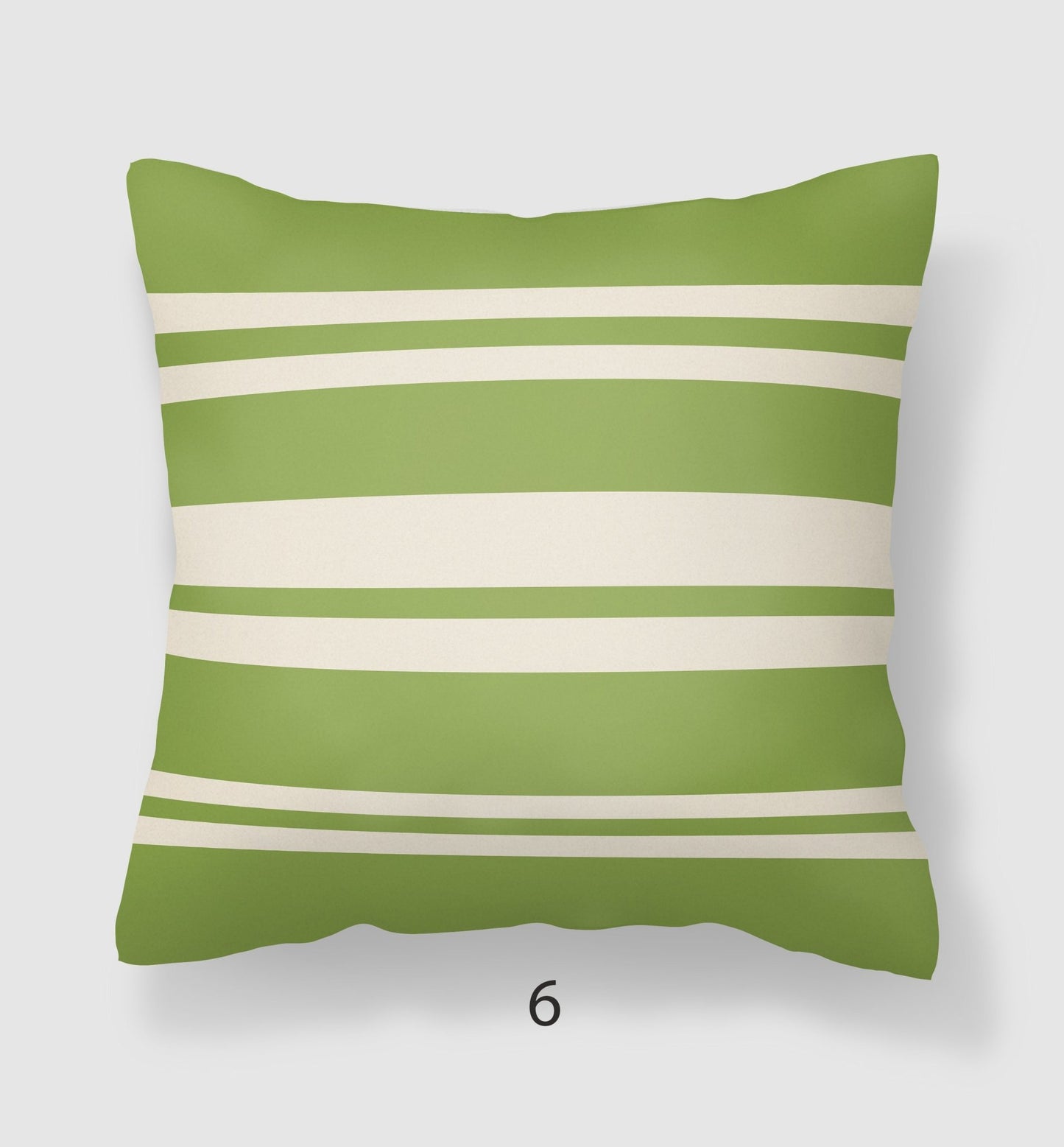 Green Pillow Covers - Green and Cream Mix and Match