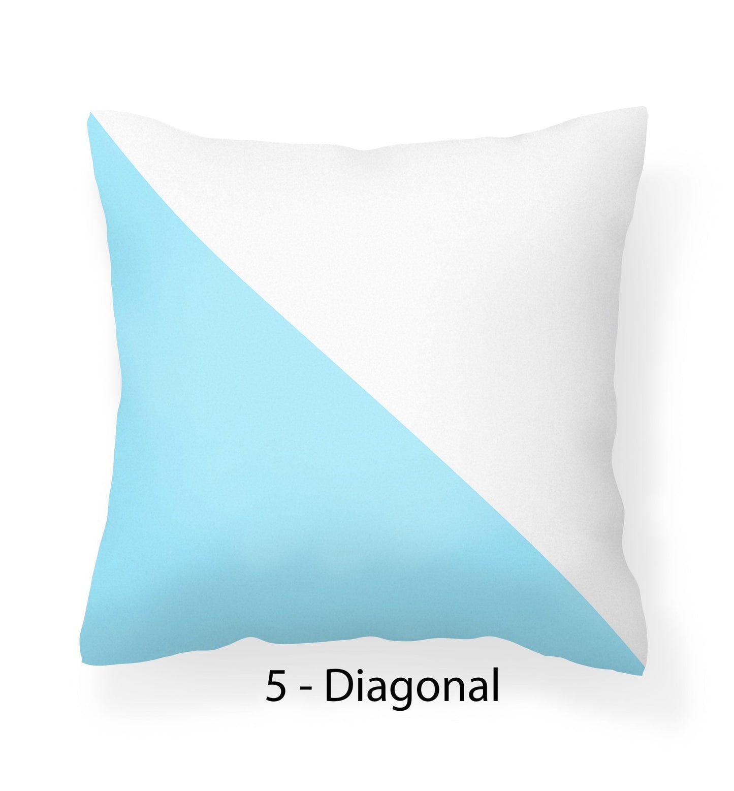 Light Blue and White Outdoor Pillows