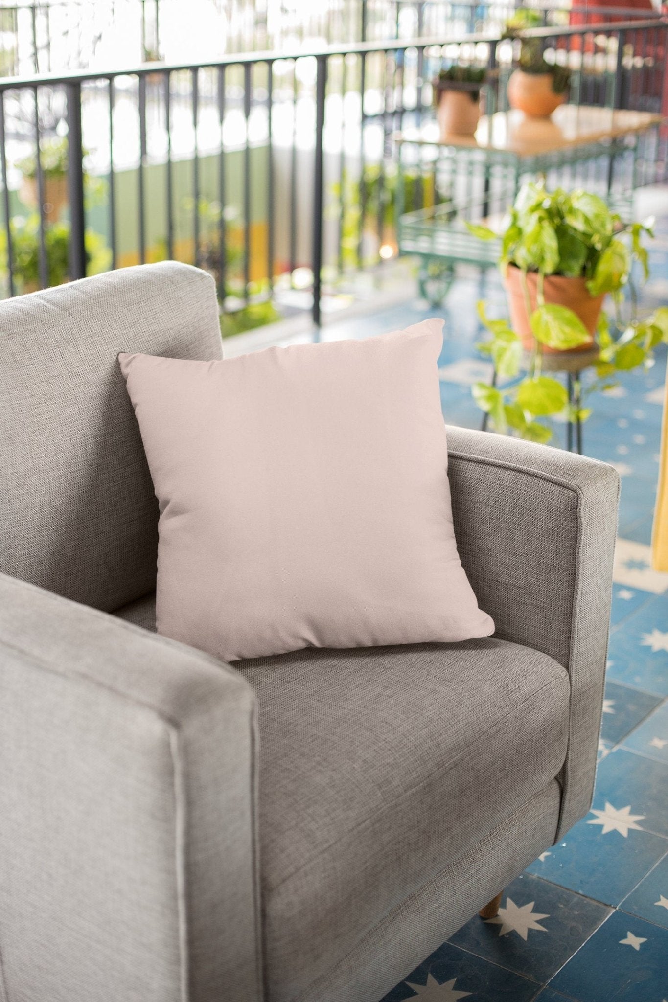 rose pink outdoor pillows