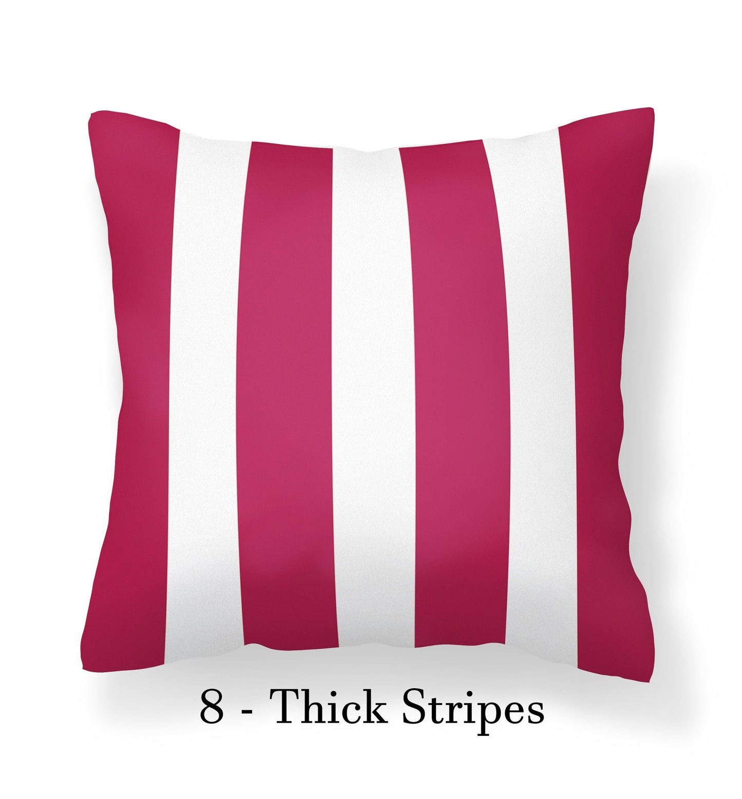 Red Stripe Outdoor Pillow - Mix and Match