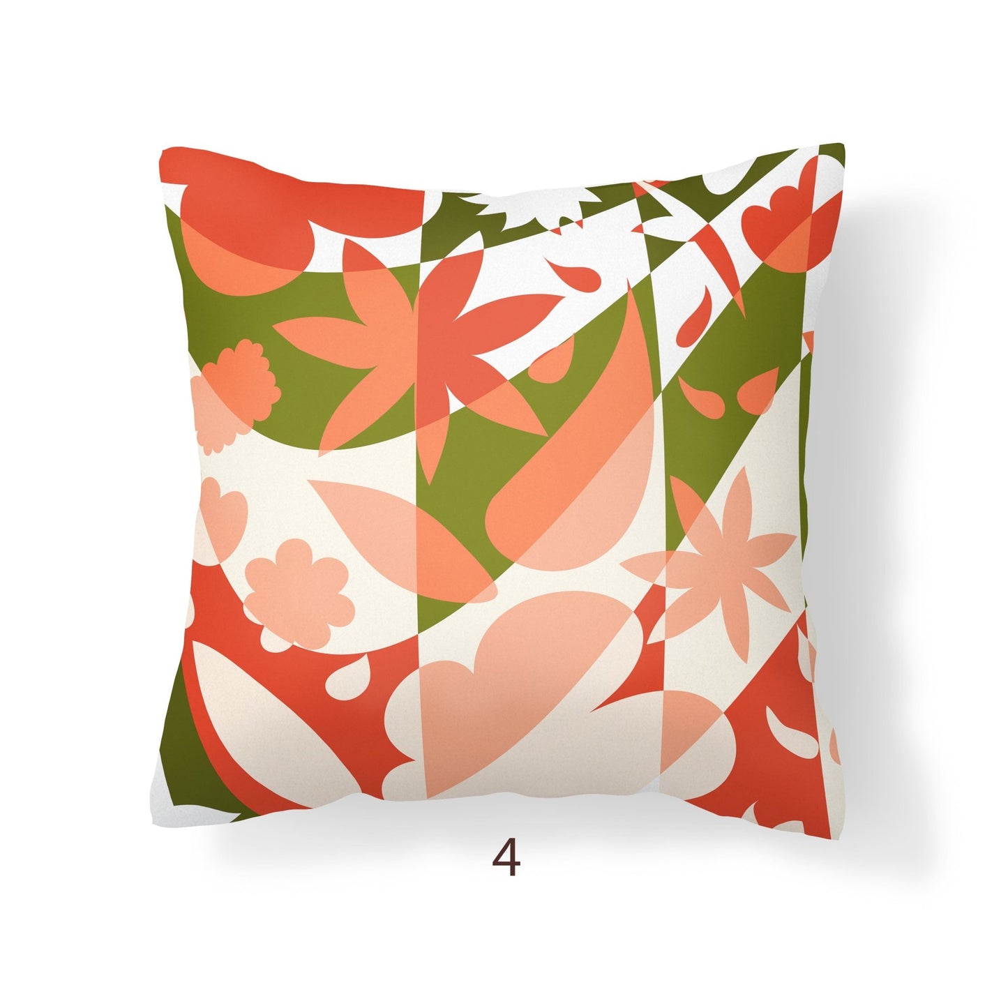 Yellow and Blue Outdoor Pillow