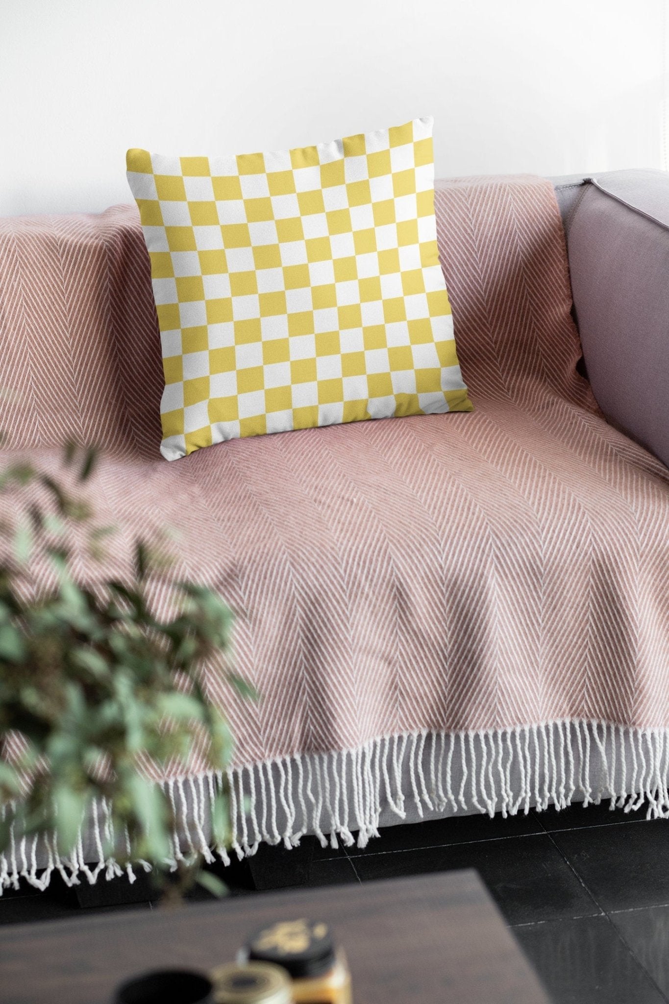 Yellow Farmhouse Pillow Cover