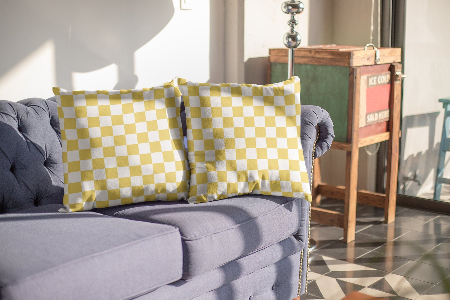 Yellow Farmhouse Pillow Cover