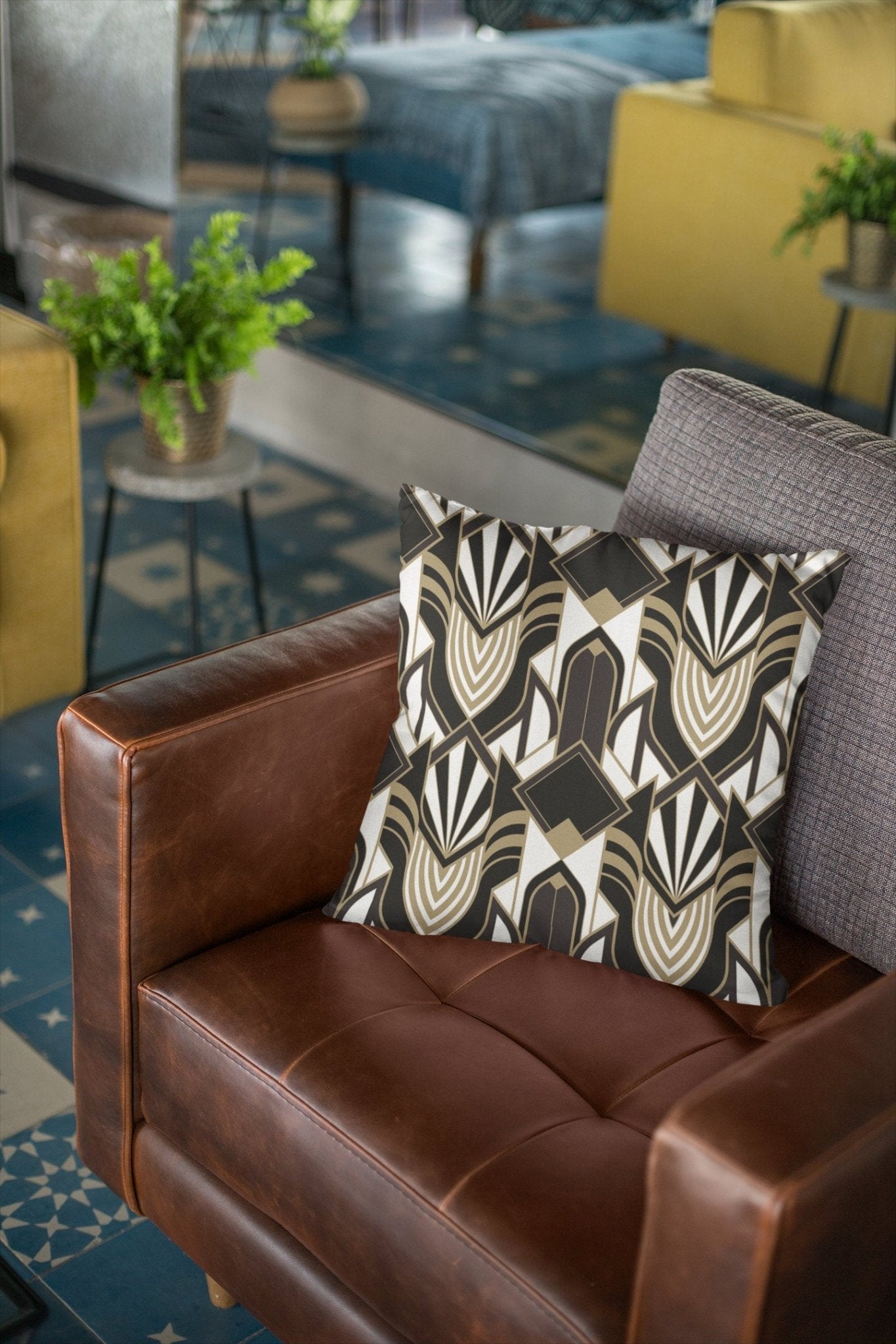 Art Deco Pillow Cover