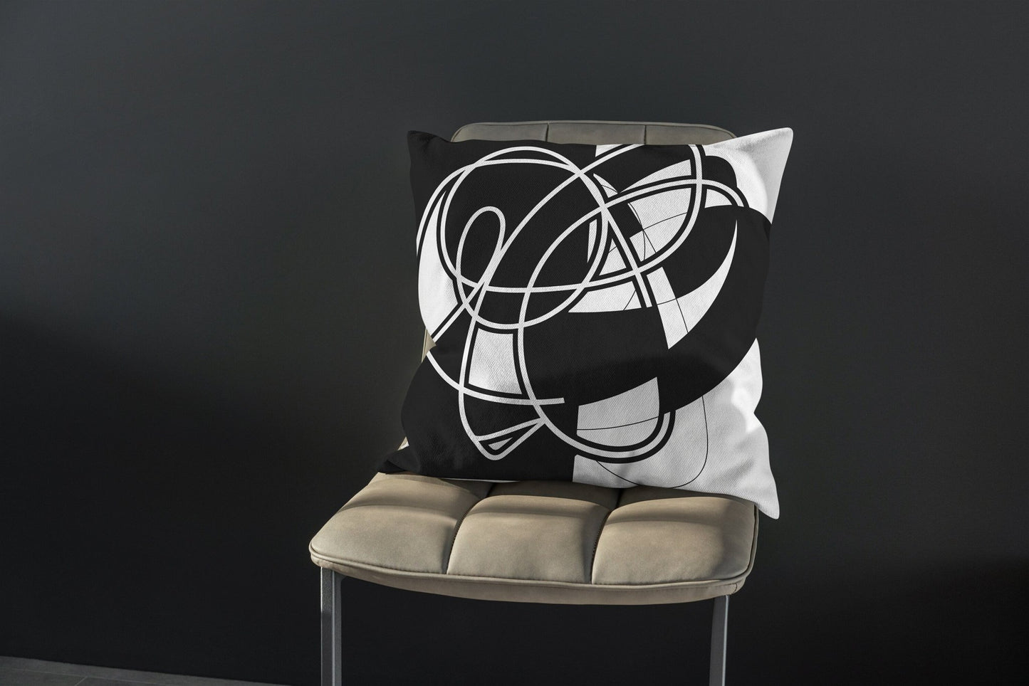 Black and White Pillow Cover
