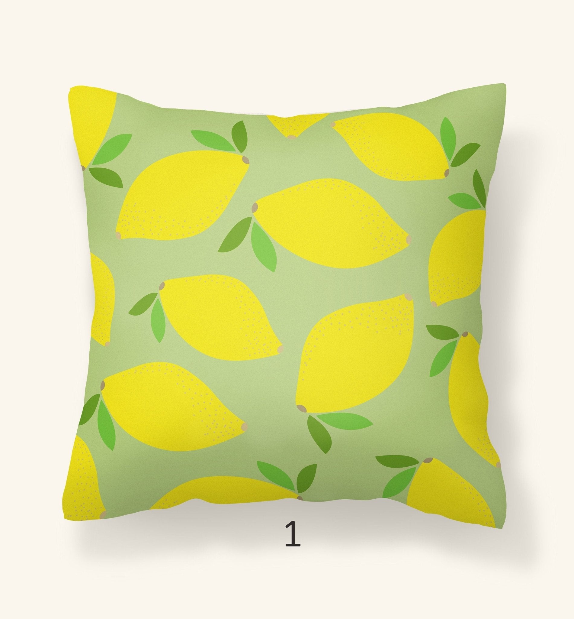 lemon outdoor pillow