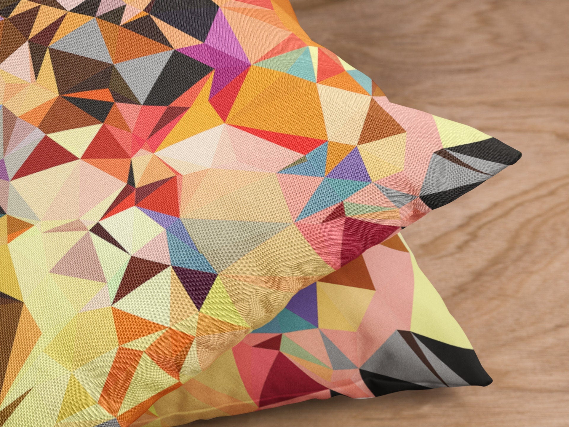 Geometric Pillow Orange