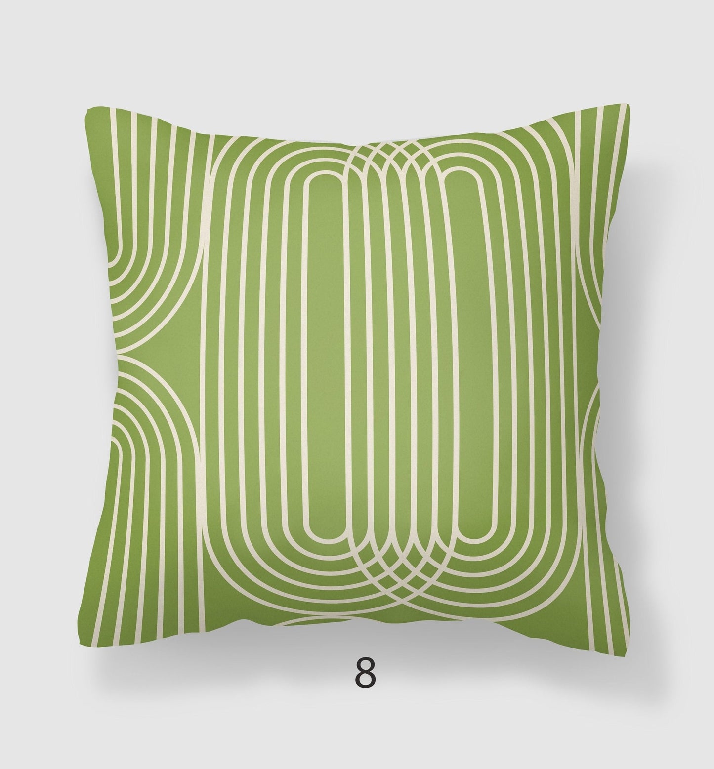 Green and Cream Cushion Covers