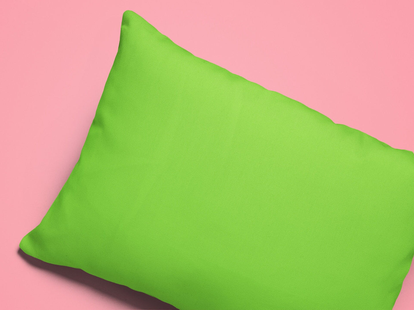 Green Outdoor Lumbar Pillow