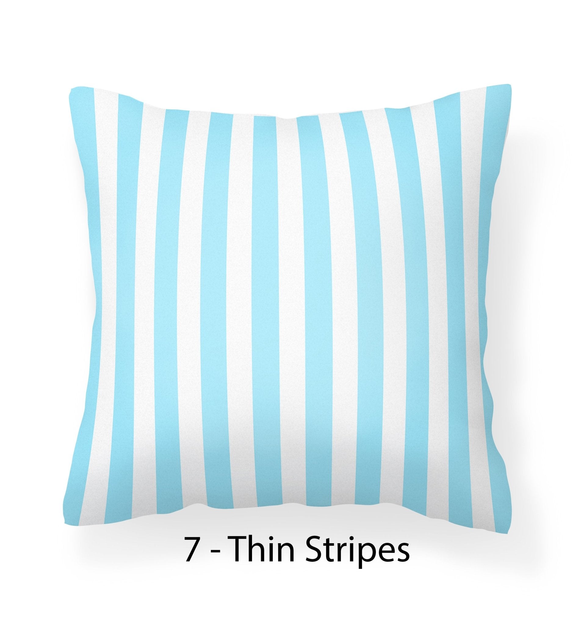 Blue Striped Outdoor Pillows