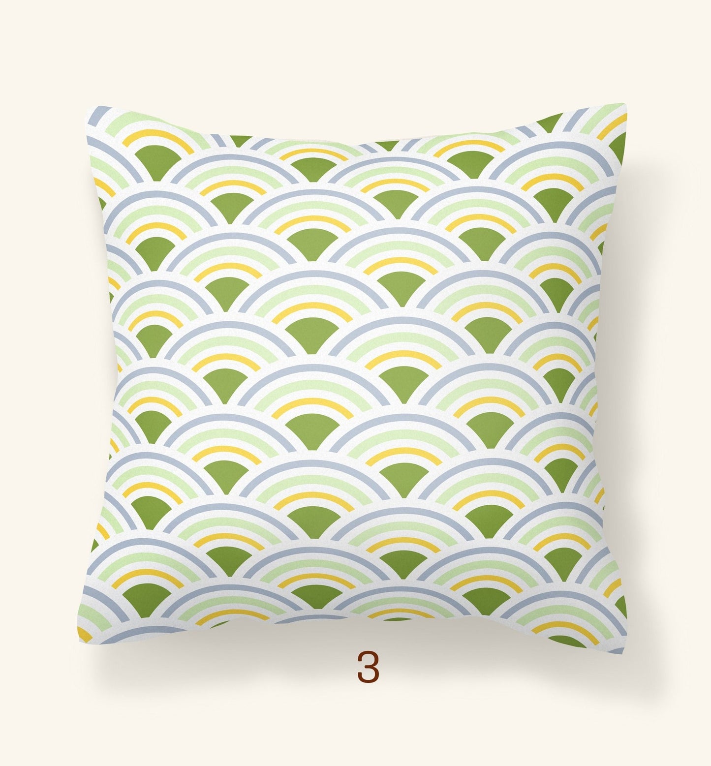 Modern Outdoor Pillows - Colorful Rainbows
