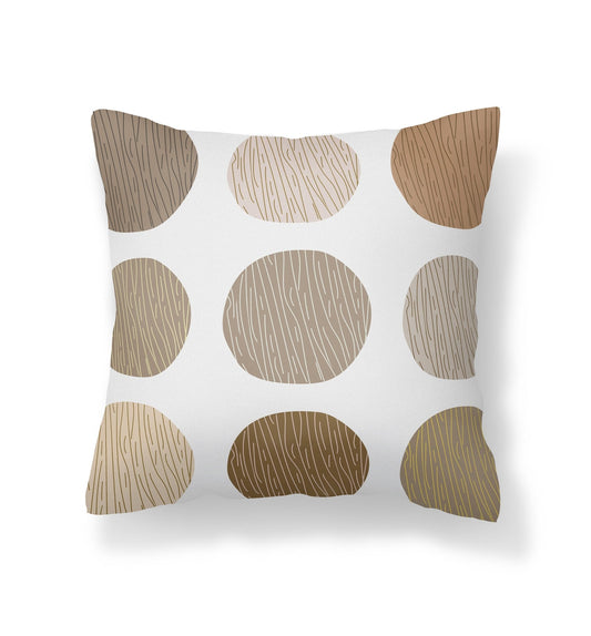 Neutral Pillow Cover - Boho Circles