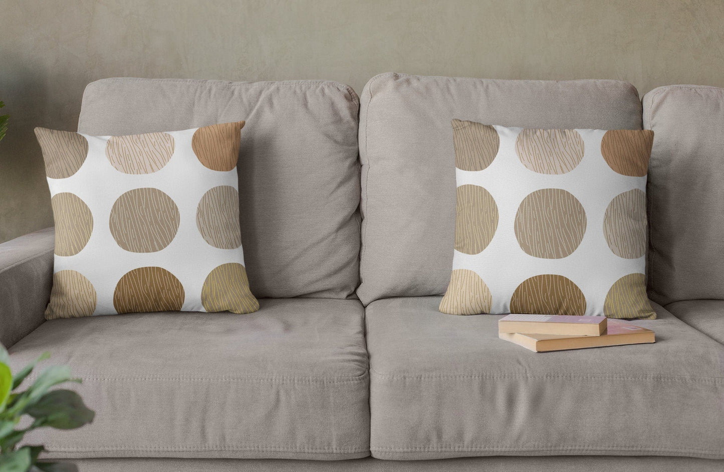 Neutral Pillow Cover - Boho Circles