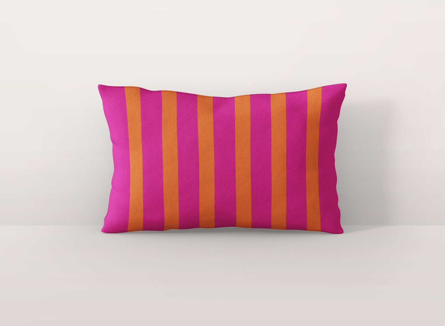 Orange and Pink Outdoor Lumbar Pillow
