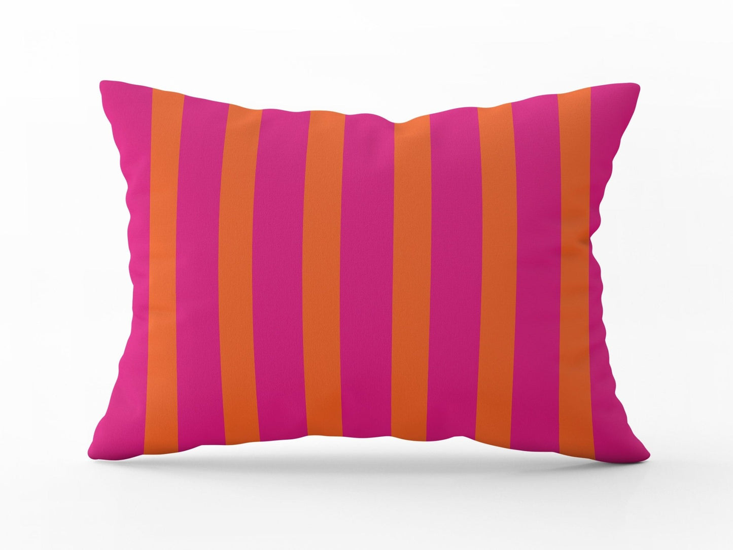 Orange and Pink Outdoor Lumbar Pillow