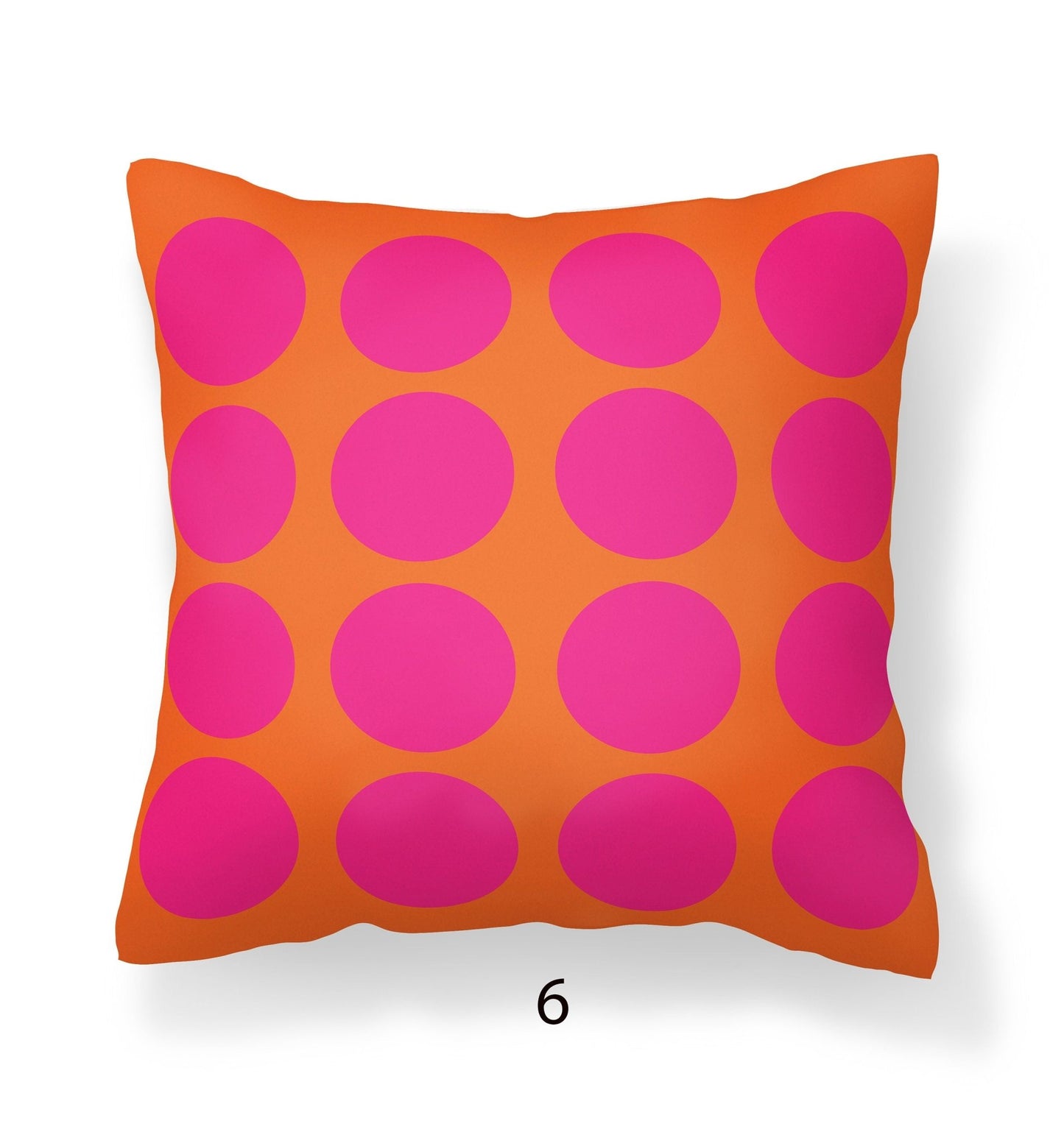 Orange and Pink Outdoor Pillows for Porch or Patio