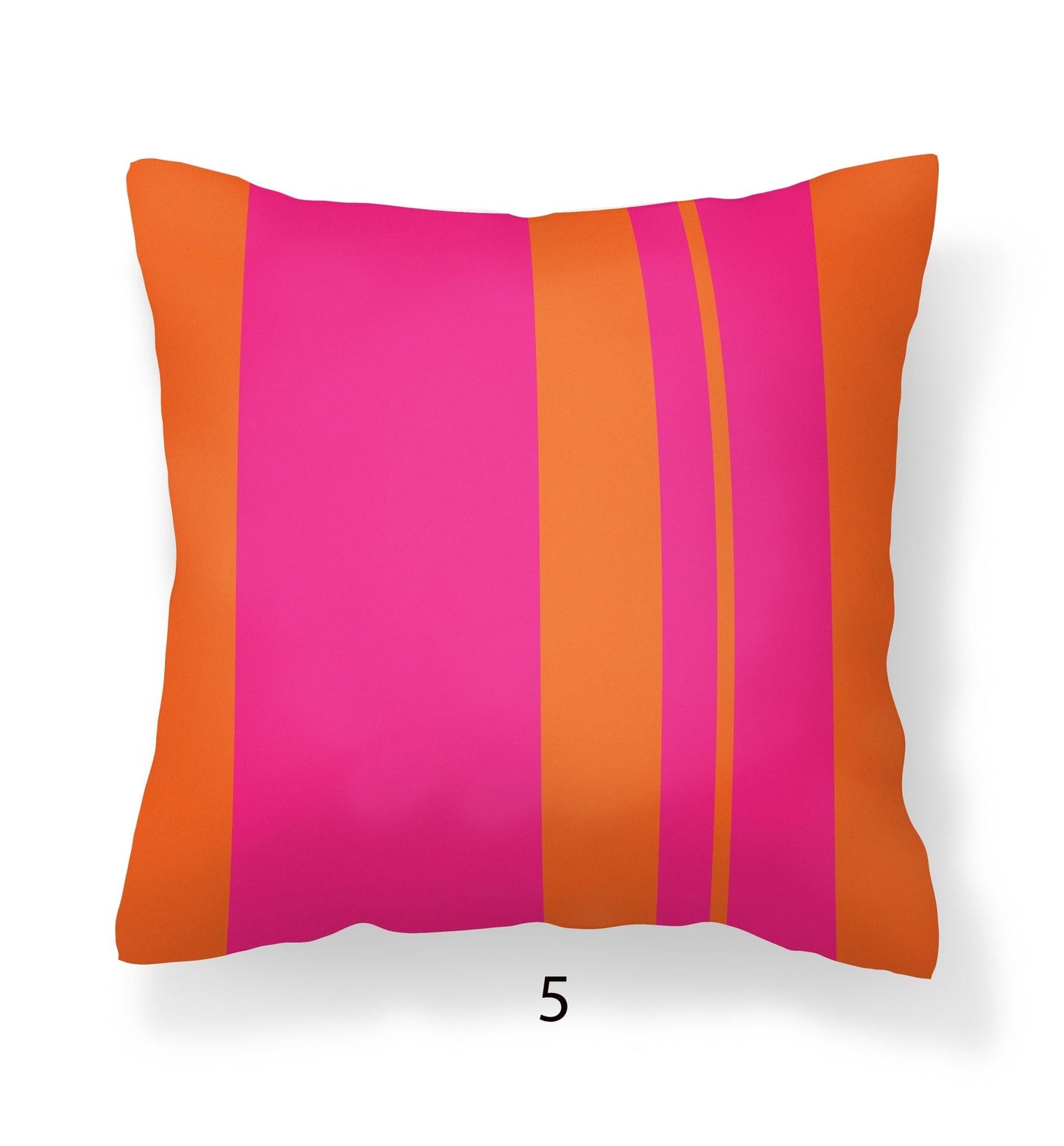 Orange and Pink Outdoor Pillows for Porch or Patio