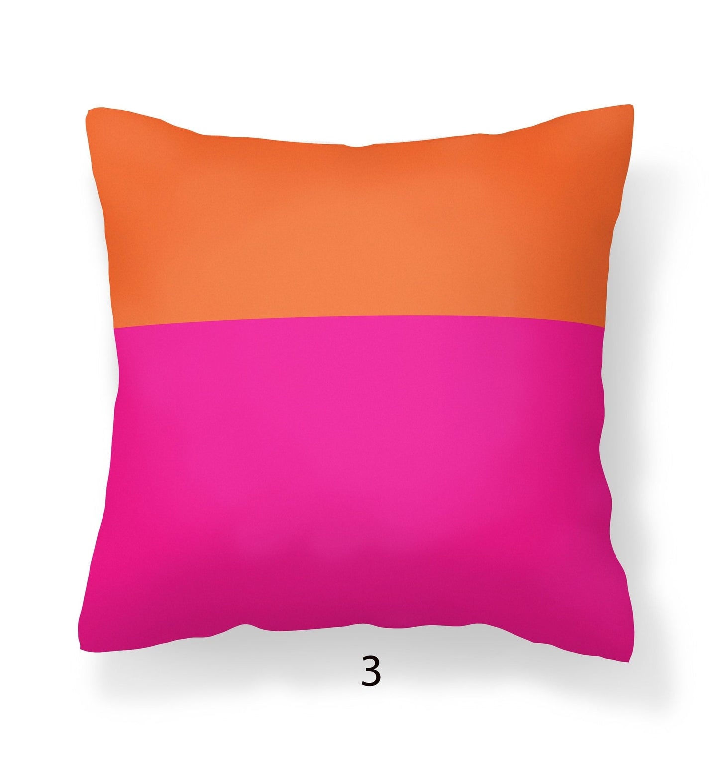 Orange and Pink Outdoor Pillows for Porch or Patio