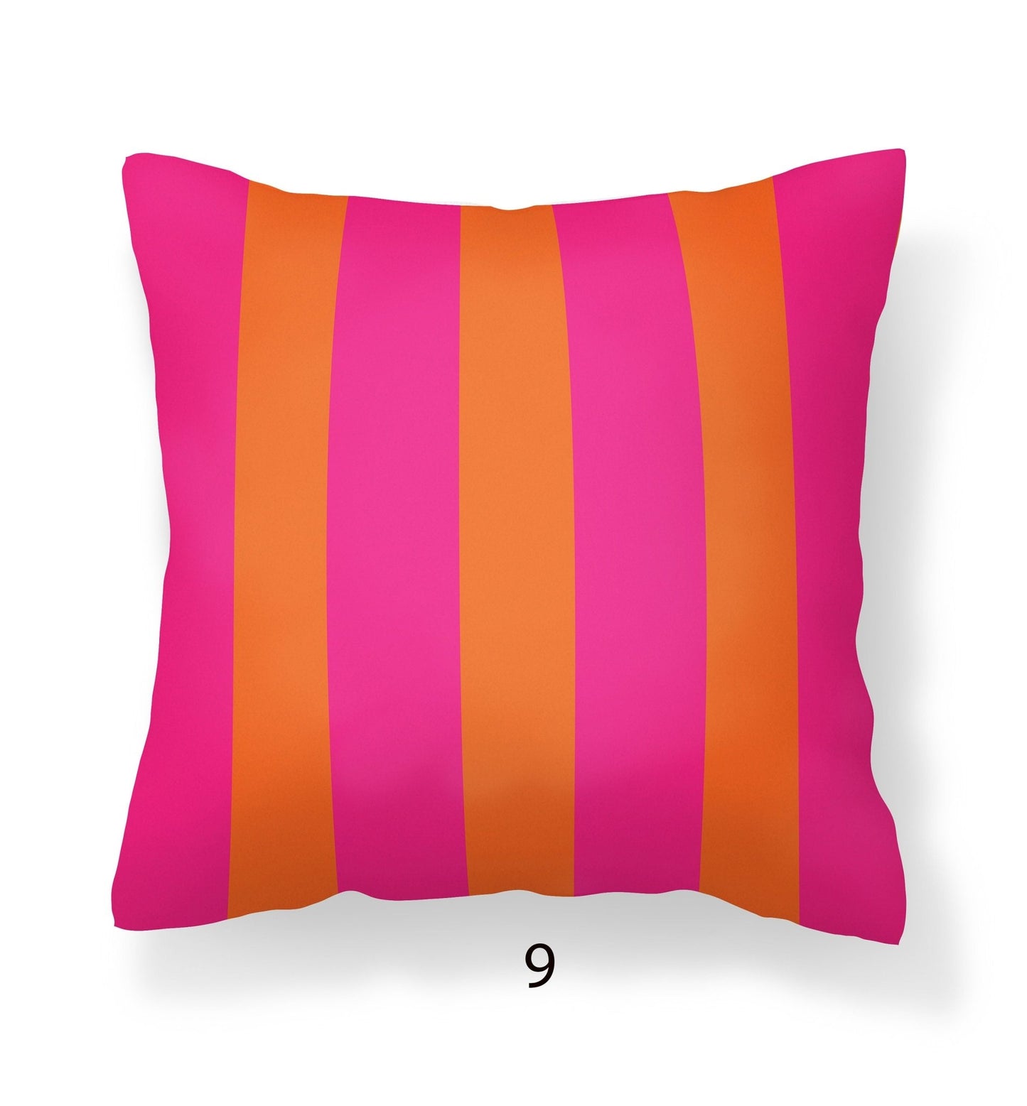 Orange and Pink Outdoor Pillows for Porch or Patio