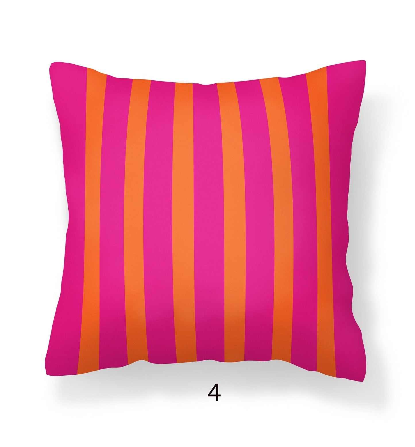 Orange and Pink Outdoor Pillows for Porch or Patio