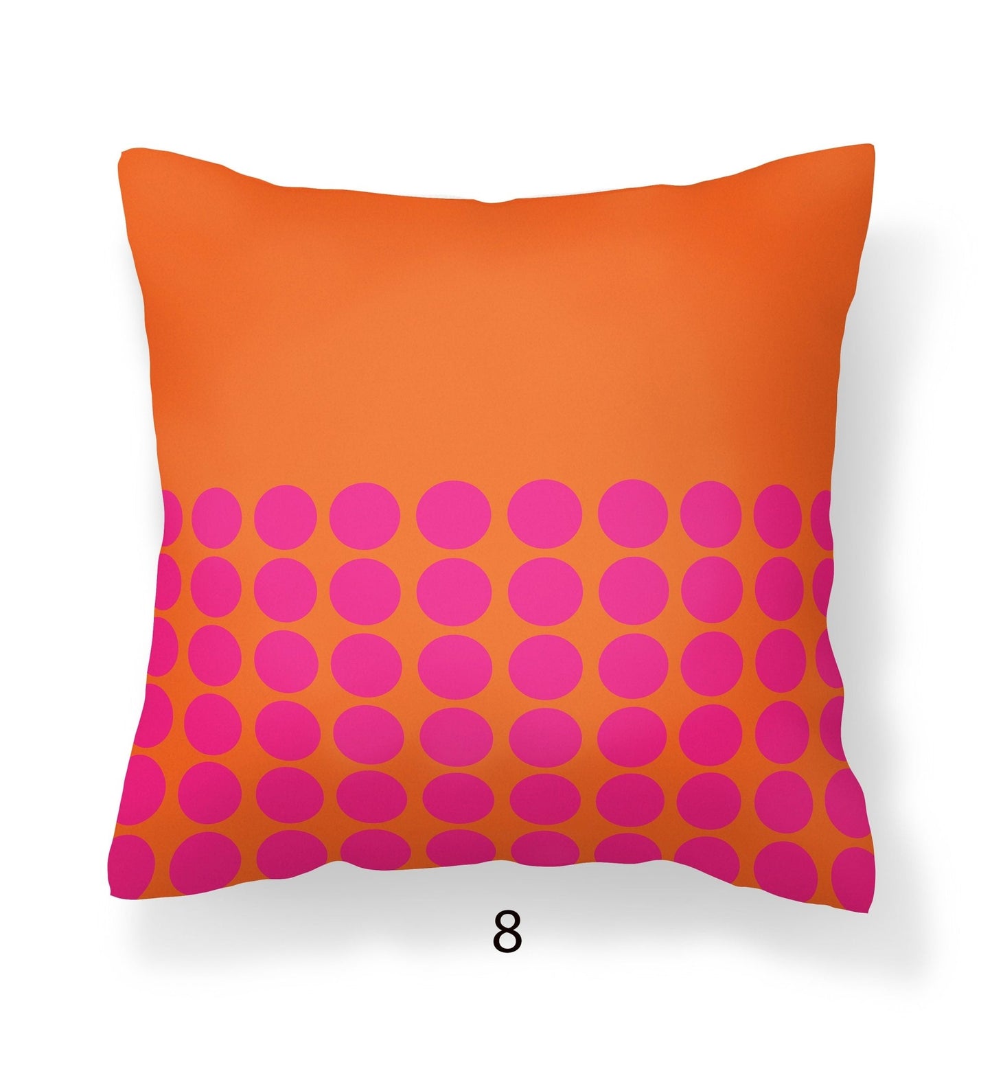 Orange and Pink Outdoor Pillows for Porch or Patio