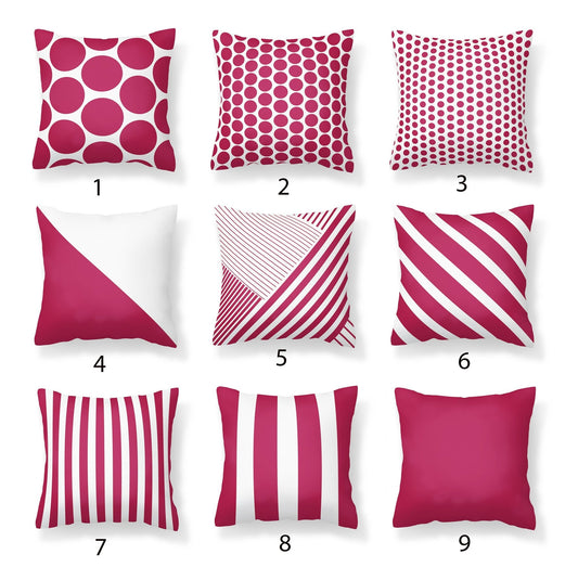 Red Stripe Outdoor Pillow - Mix and Match