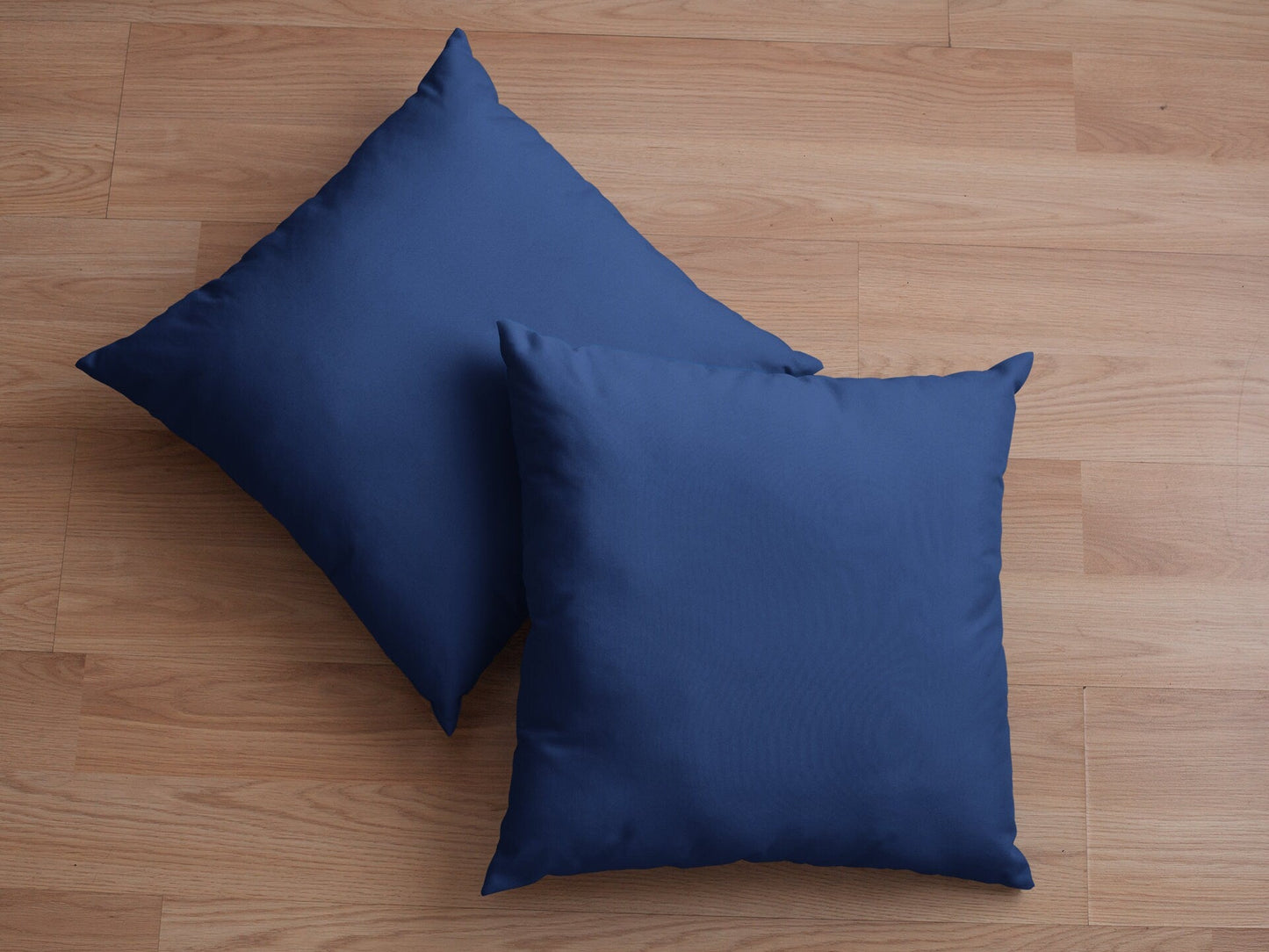 Solid Blue Throw Pillow Cover