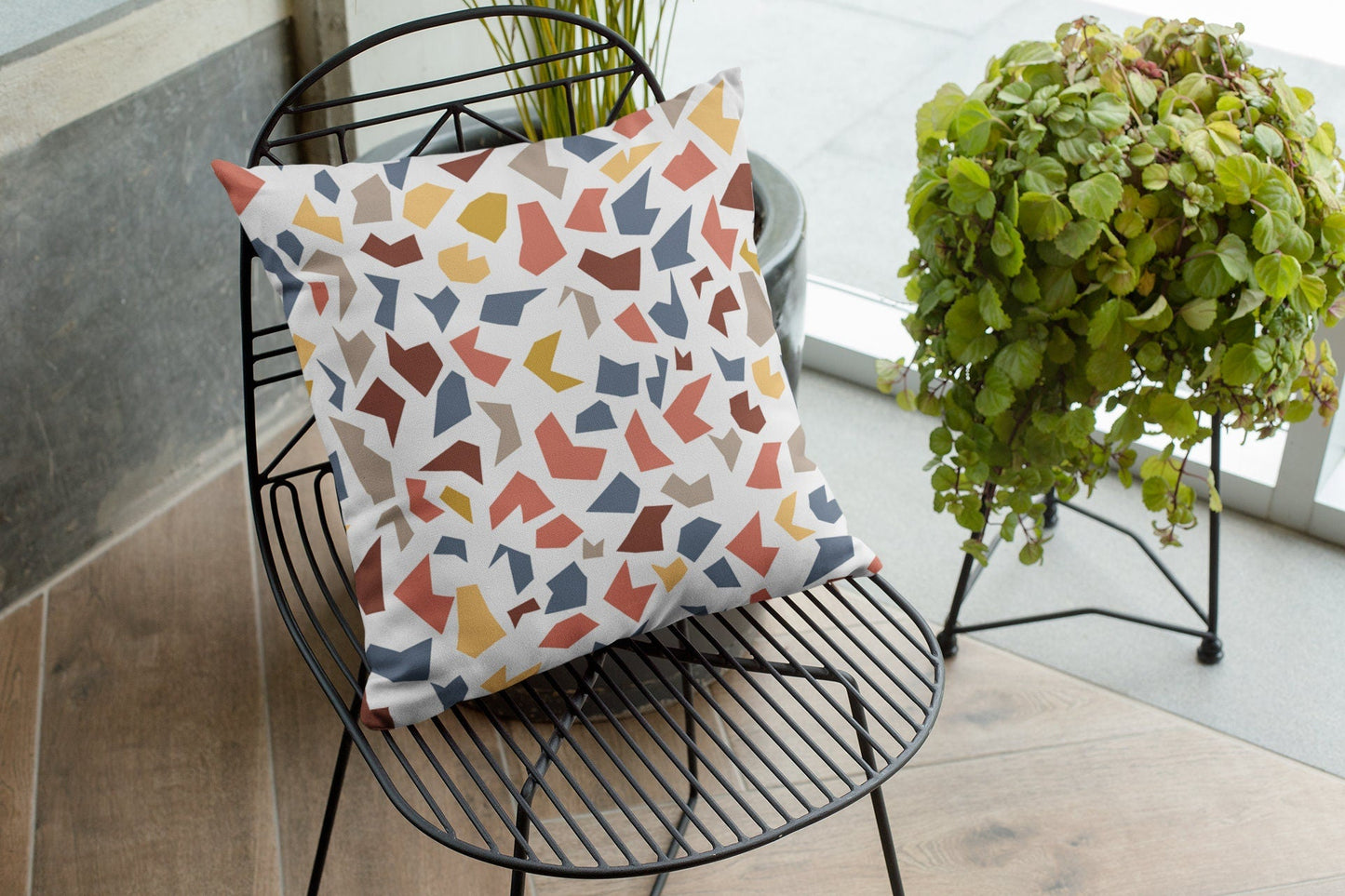 Terrazzo Pillow Cover - Multicolored Pattern