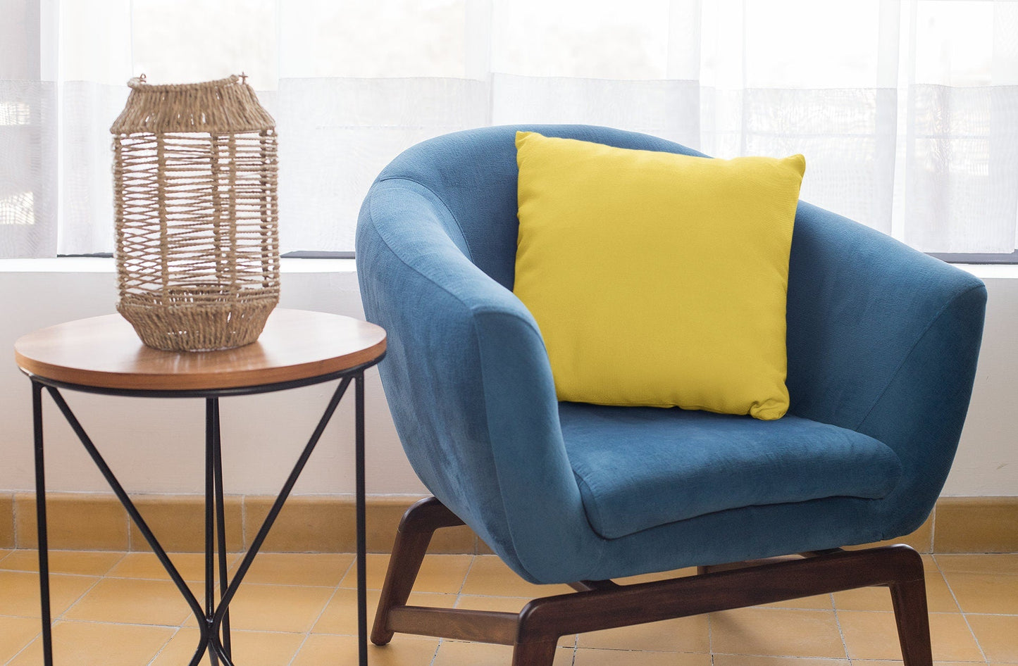 Yellow Outdoor Pillow