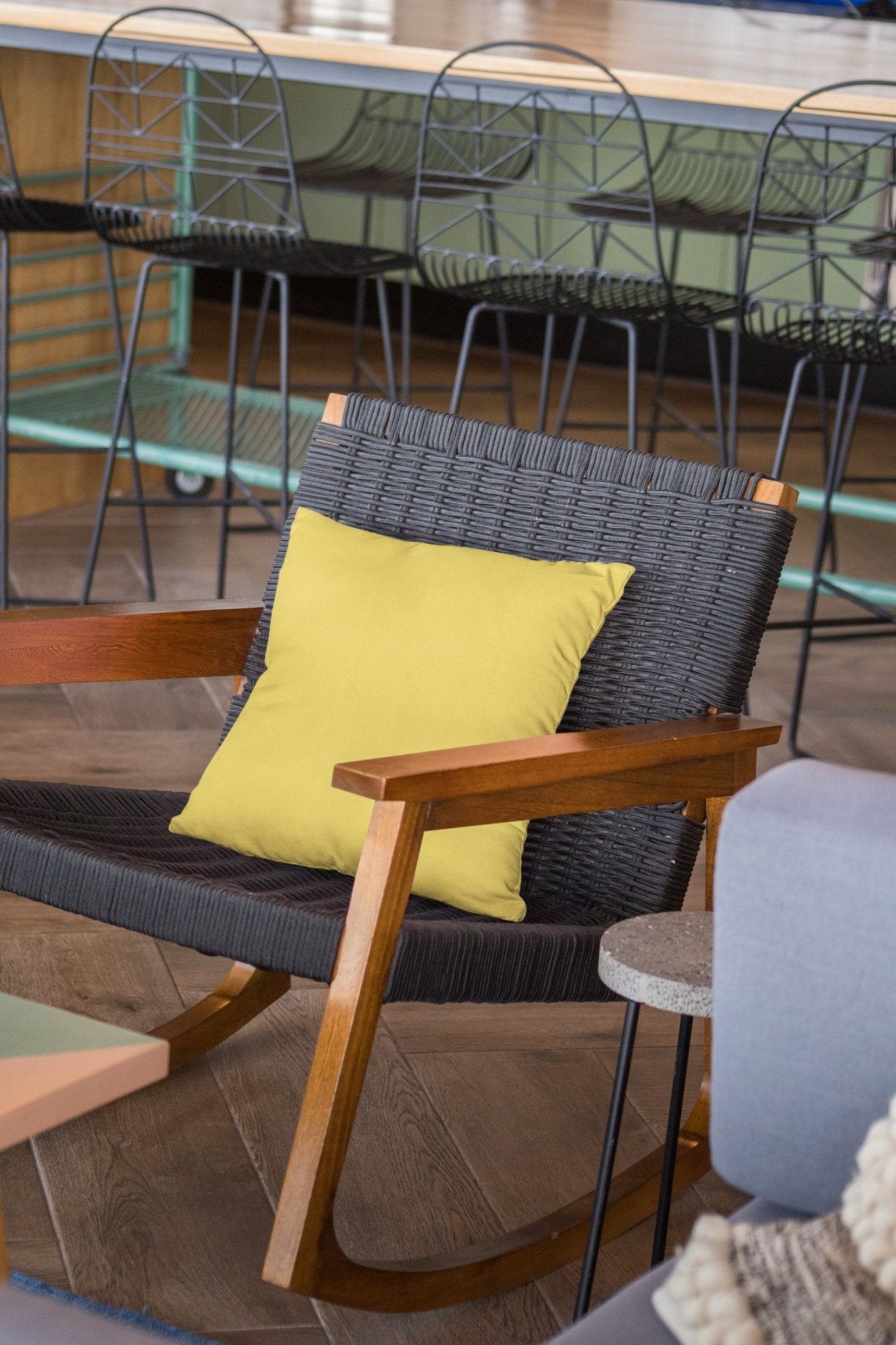 Yellow Outdoor Pillow
